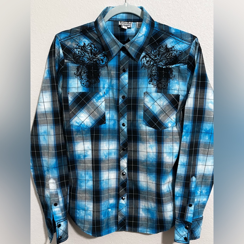 Rock&Roll Cowgirl women’s Western embroidered shirt